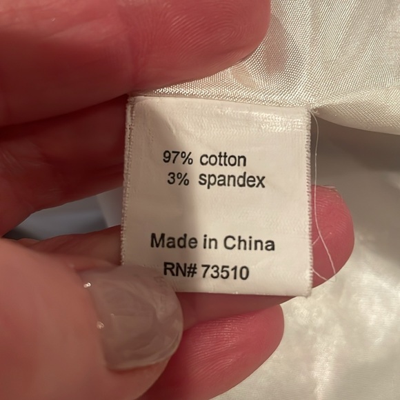 F.L Malik stretch cotton coat sz M - Picture 5 of 5